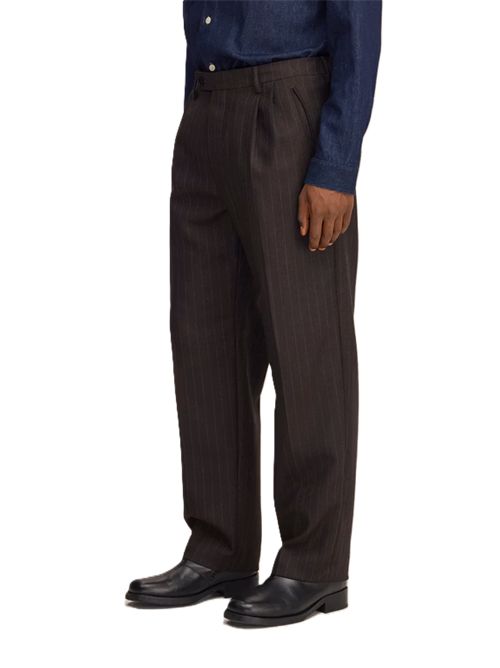 Robin - Tailored relaxed fit wool pant NN.07 | 263000111710078780 BROWN STRIPE L32